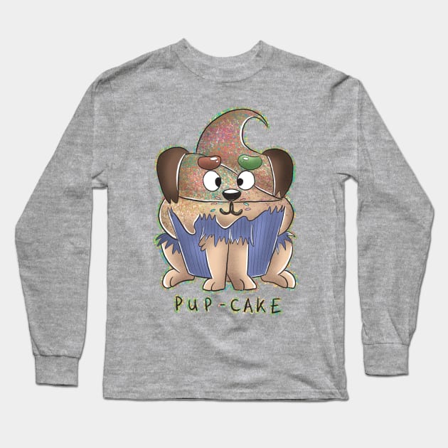 Pupcake Long Sleeve T-Shirt by paigedefeliceart@yahoo.com